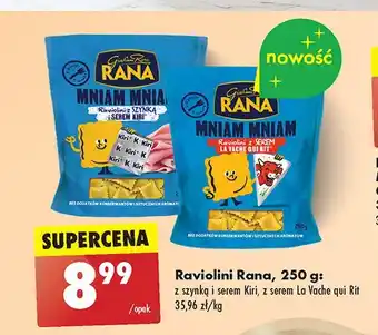 Biedronka Raviolini z szynką i serem kiri Giovanni rana oferta
