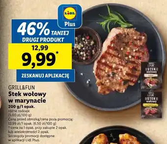 Lidl Stek wołowy Grill&Fun oferta