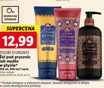 Lidl Żel pod prysznic Tesori oferta