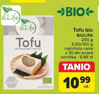 Carrefour Tofu bio BIOLIFE 200 g oferta