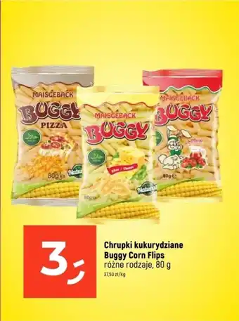 Dealz Chrupki kukurydziane Buggy Corn Flips 80 g oferta