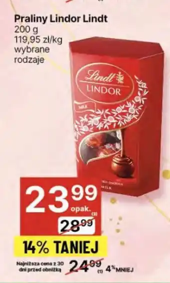 Delikatesy Centrum Praliny Lindor Lindt oferta
