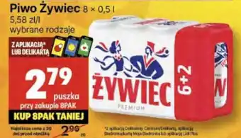 Delikatesy Centrum Piwo Żywiec oferta