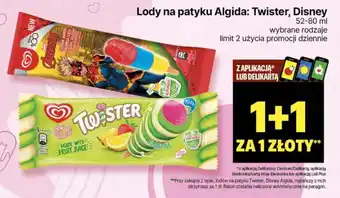 Delikatesy Centrum Lody na patyku Algida: Twister, Disney oferta