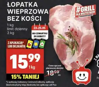Delikatesy Centrum Łopatka wieprzowa bez kości oferta