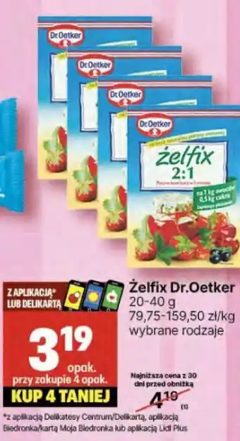 Delikatesy Centrum Żelfix Dr. Oetker oferta
