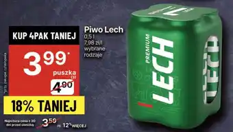 Delikatesy Centrum Piwo Lech oferta