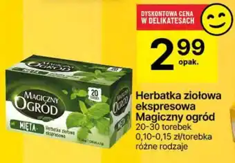 Delikatesy Centrum Herbatka ziołowa ekspresowa Magiczny ogród oferta
