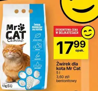 Delikatesy Centrum Żwirek dla kota Mr Cat oferta