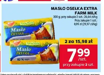 Stokrotka Masło ekstra osełka Farm milk oferta