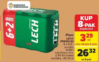 Carrefour Piwo LECH PREMIUM 8 x 0,5 l oferta