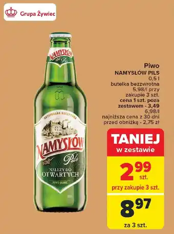 Carrefour Piwo NAMYSŁÓW PILS 0,5 l oferta