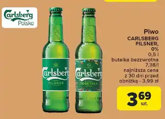 Carrefour Piwo CARLSBERG PILSNER, 0 % oferta