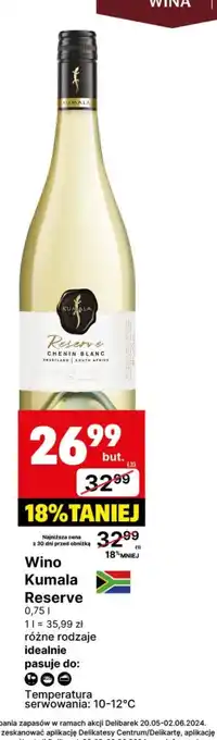 Delikatesy Centrum Wino Kumala Reserve oferta