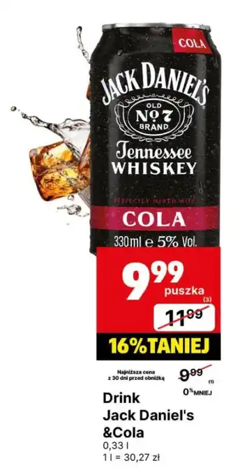 Delikatesy Centrum Whiskey Jack Daniel's & Cola oferta