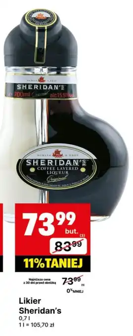 Delikatesy Centrum Likier Sheridan's oferta