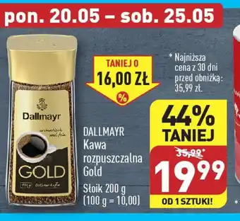 ALDI DALLMAYR Kawa rozpuszczalna Gold 200 g oferta