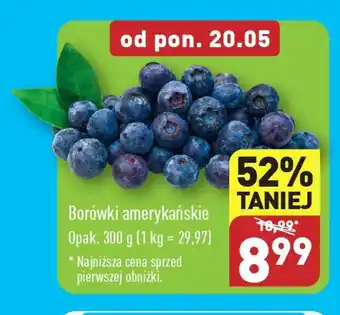 ALDI Borówki amerykańskie 300 g oferta