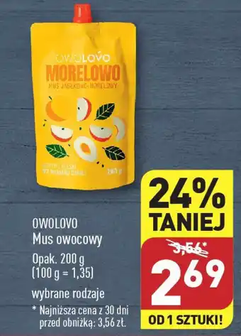 ALDI OWOLOVO Mus owocowy 200 g oferta