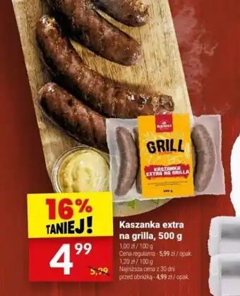 Twój Market Kaszanka extra na grilla, 500 g oferta