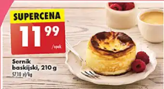 Biedronka Sernik baskijski 210g oferta