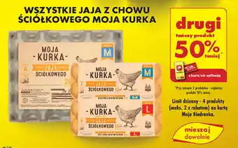 Biedronka WSZYSTKIE JAJA Z CHOWU ŚCIÓŁKOWEGO MOJA KURKA oferta