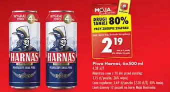 Biedronka Piwo Harnaś 500 ml oferta