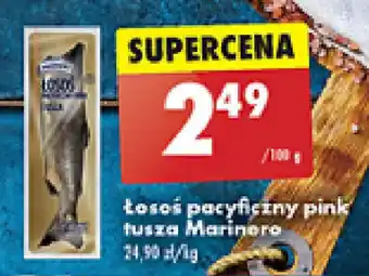Biedronka Łosoś pacyficzny pink tusza Marinero 100g oferta