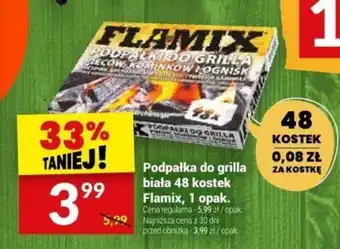 Podpałka do grilla biała 48 kostek Flamix, 1 opak.