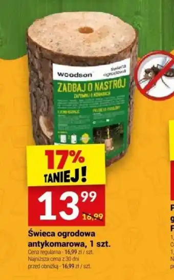 Twój Market Świeca ogrodowa antykomarowa, 1 szt. oferta