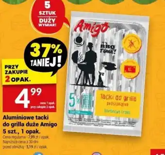 Twój Market Aluminiowe tacki do grilla duże Amigo 5 szt., 1 opak. oferta