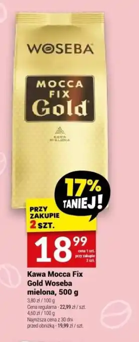 Twój Market Kawa Mocca Fix Gold Woseba mielona, 500 g oferta