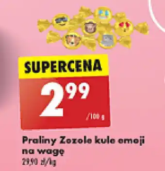 Biedronka Praliny Zozole kule emoji 100g oferta