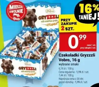 Twój Market Czekoladki Gryzzzli Vobro, 16 g oferta