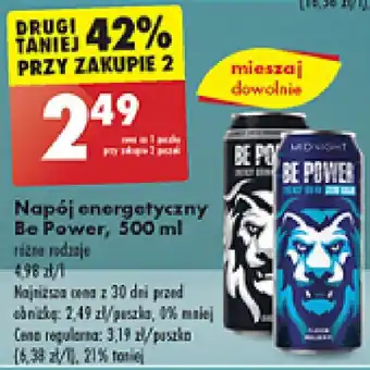 Biedronka Napój energetyczny Be Power 500 ml oferta