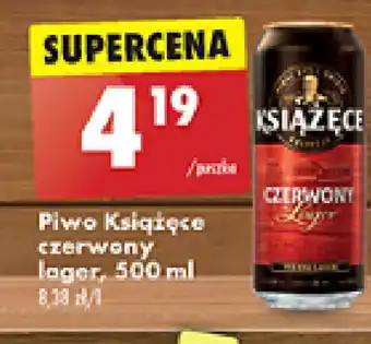 Biedronka Piwo Książęce czerwony lager 500 ml oferta