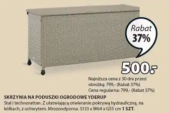 JYSK Skrzynia na poduszki ogrodowe Yderup oferta