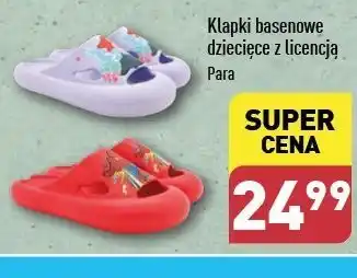 ALDI Klapki basenowe dziecięce oferta