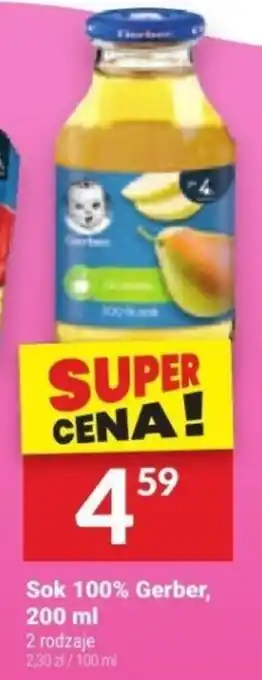 Twój Market Sok 100% Gerber, 200 ml oferta