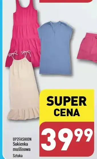 ALDI Sukienka muślinowa m-xl Up2Fashion oferta