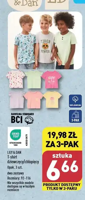 ALDI T-shirt dziewczecy Lily & Dan oferta