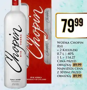 Dino Wódka + 2 kieliszki Chopin Rye oferta