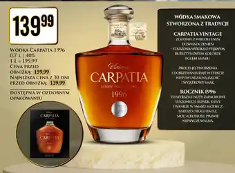 Dino Wódka karton Carpatia Vintage 1996 oferta