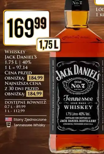 Dino Whiskey Jack Daniel's Tennessee oferta