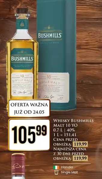 Dino Whiskey karton Bushmills Single Malt 10 Yo oferta