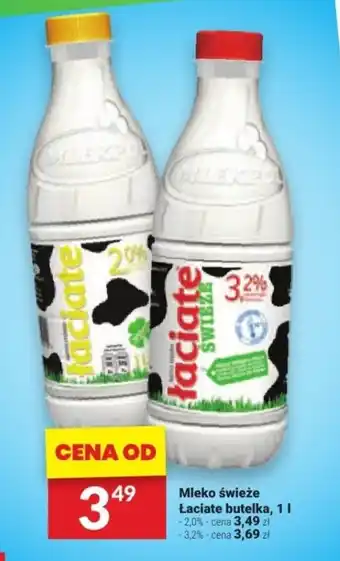 Twój Market Mleko świeże Łaciate butelka, 1 l oferta