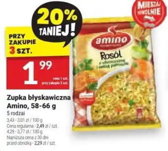Twój Market Zupka błyskawiczna Amino, 58-66 g oferta