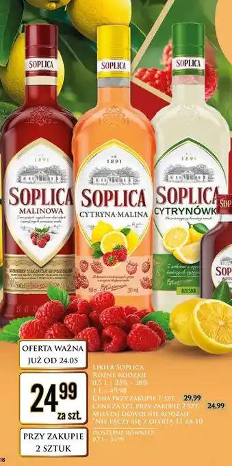 Dino Wódka Soplica Malinowa oferta
