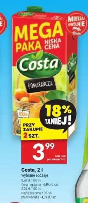 Twój Market Costa 2 l oferta