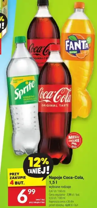 Twój Market Napoje Coca-Cola, 1,5 l oferta